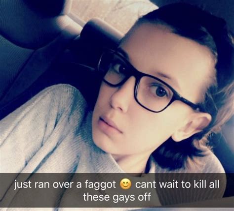 millie bobby brown runs over gays